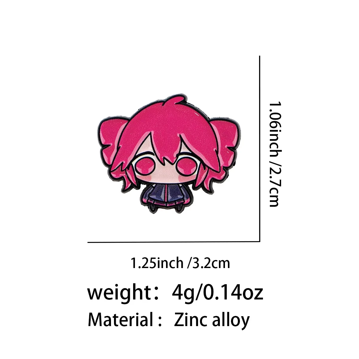 2pcs Anime Cute Girls Kasane Teto Enamel Pin Cartoon Brooch For Coat Brooch Set Fashion Lapel Badges Jewelry Gift for Friends image 5