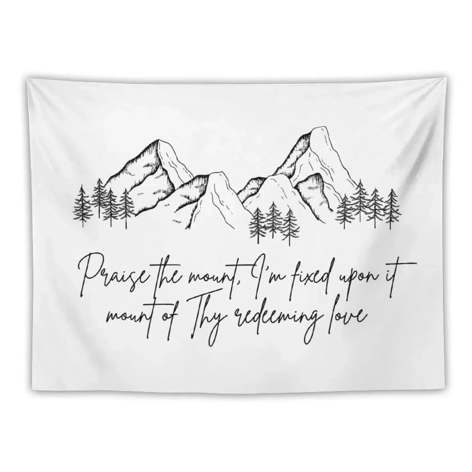 

Christian Hymn Quote Tapestry Living Room Decoration Wallpaper Tapestry