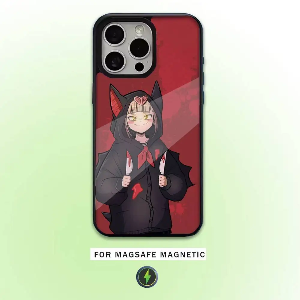 Toga Himiko My Hero Handyhülle für iPhone17,16,15,14,13,12,11 Plus, Pro Max magnetisch für Magsafe Wireless Charging