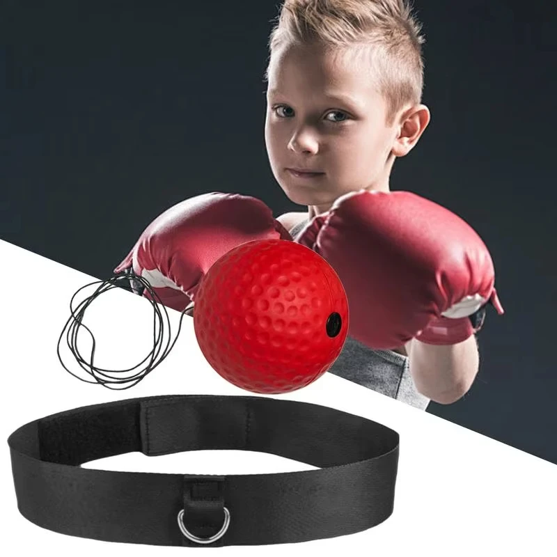 Elastic Headband and Black Light Ball Headband Style Boxing Speed Ball For Adult Children's Sports Rebound Reaction Balls