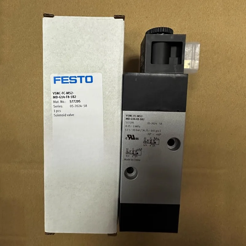 

Parts for FESTO Festo Solenoid Valve VSNC-FC-M52-MD-G14-F8-1B2 577295 577257