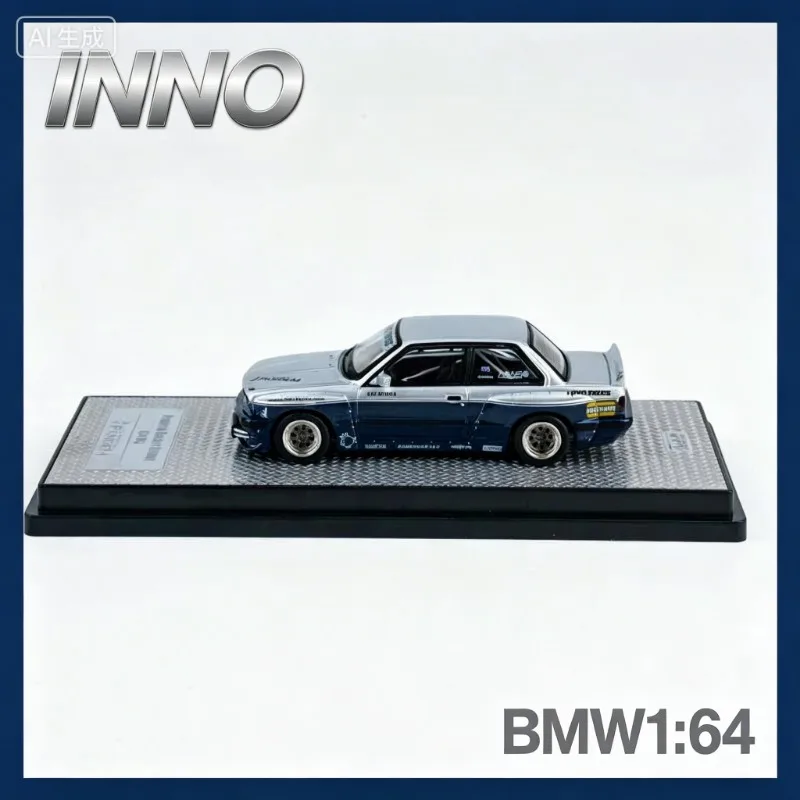 INNO 1:64 BMW M3 Rocket Rabbit PANDEM E30 Wide body Die cast Alloy Car Model Collection Ornament Male Gift