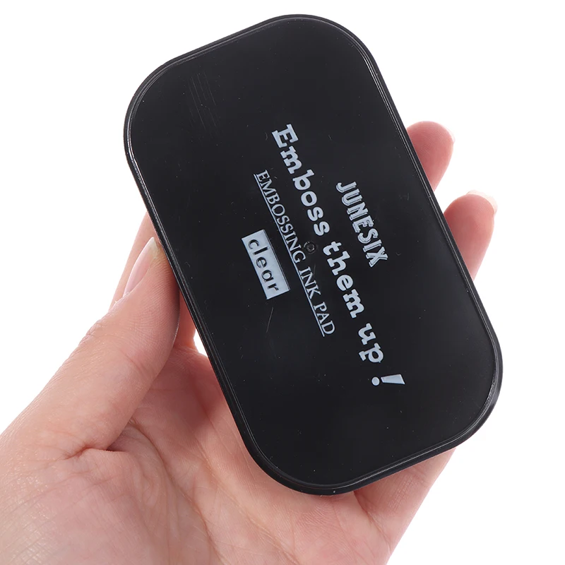 1 STKS Transparante Emboss Stempelkussen Viscositeit Drijvende Inkt Pad Clear Sticky Inkt Pad
