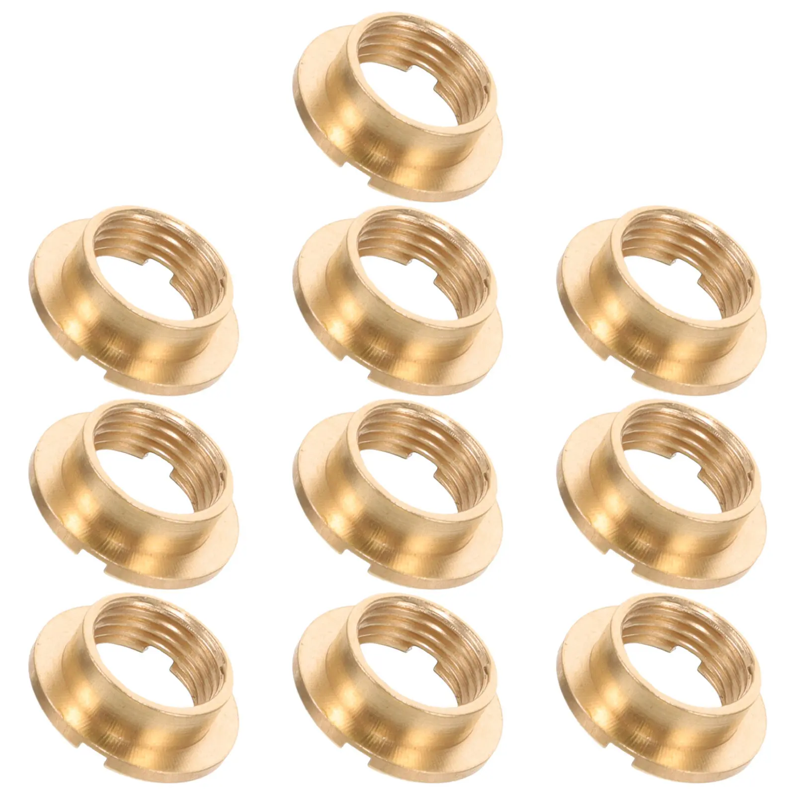 10Pcs Quartz Clock Repair Nut Sinking Design Reduces Vibration Noise Luxury Metallic Finish Fits All Standard Clock Movements