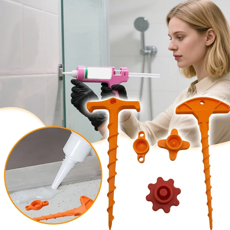 Universal Sealant Saver Cap and Glue Nozzle Cleaner, Anti-Drying Silicone Caulk Tube Cover for Standard Caulking Guns DIY Tools