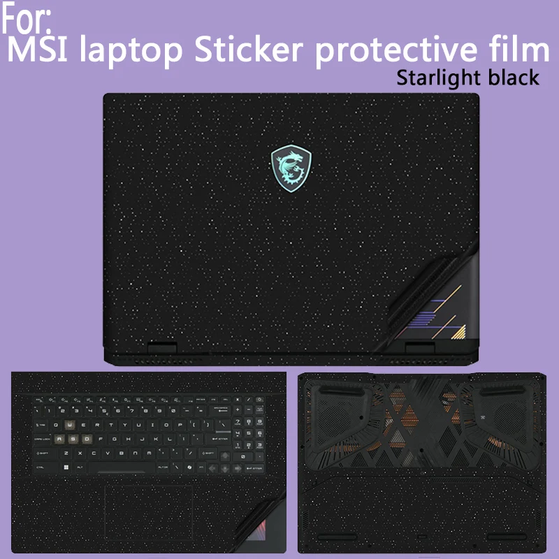 Para MSI Stealth A16 AI + A3XVGG/Crosshair 17/16 HX AI pegatina película protectora Katana A15 AI/Fino A15 carcasa de portátil película corporal
