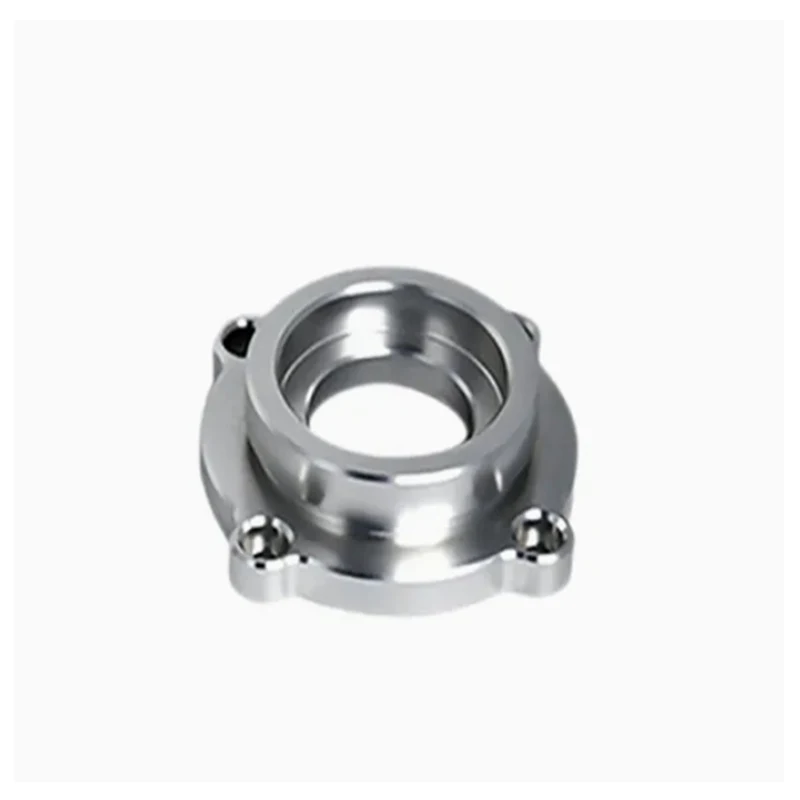 CNC precision machining of stainless steel mechanical drive system couplings or vacuum check valves.