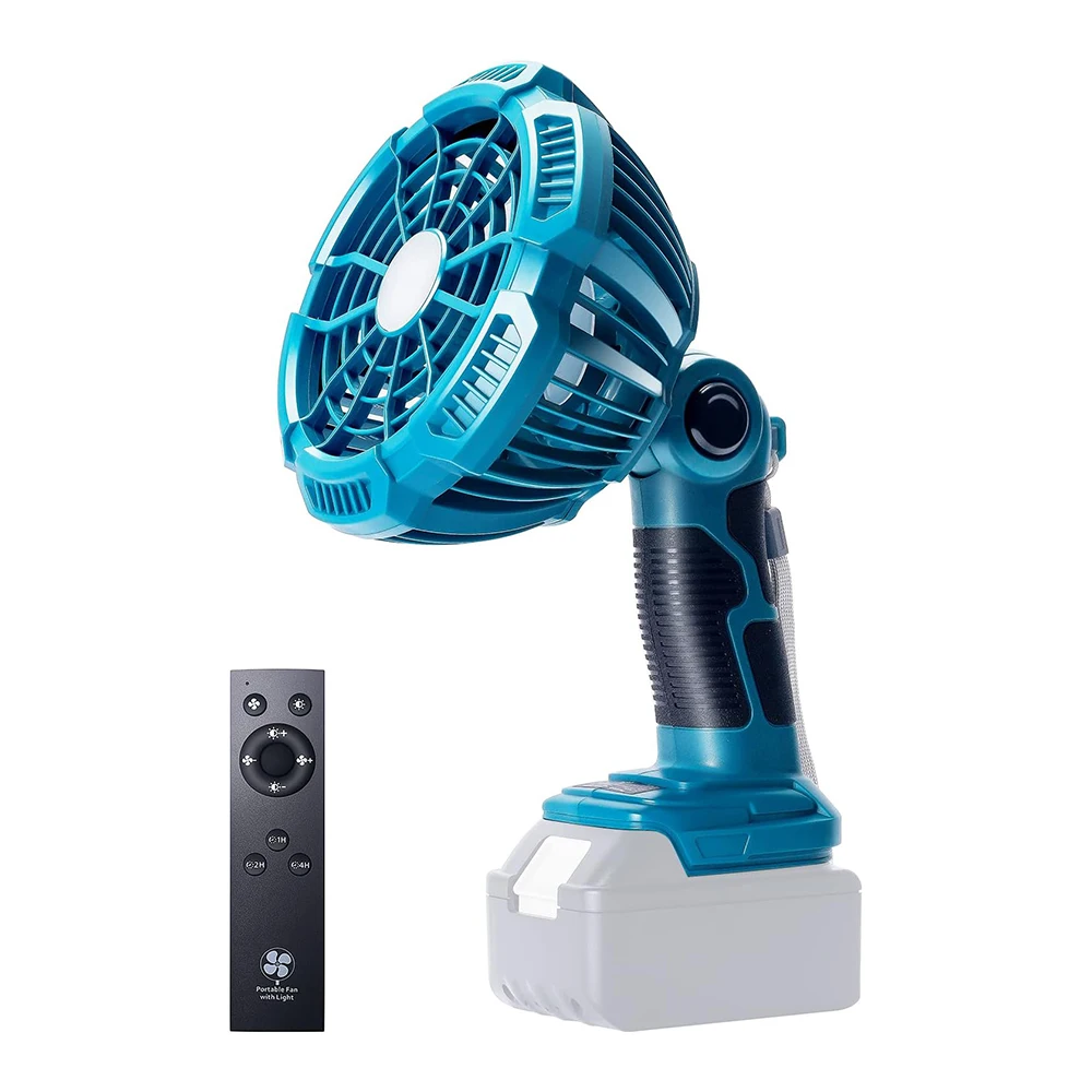 Vertical Fan 14-18V for Makita Li-ion Battery Cordless with Dual USB Port Low Voltage Protection（no battery)