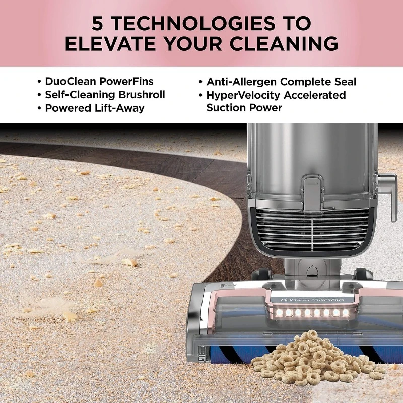 Upright Vacuum with Powered Lift-Away Self-Cleaning Brushroll and HEPA Filter, 1 Quart Dust Cup Capacity,