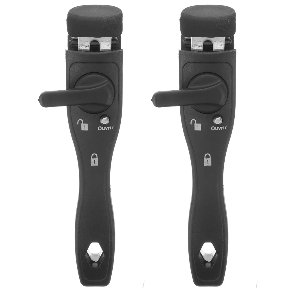 

2pcs Handle Detachable Handles for Pots Scald-Proof Pot Handle Pans Anti-scalding Replacement Ergonomic Storage Black