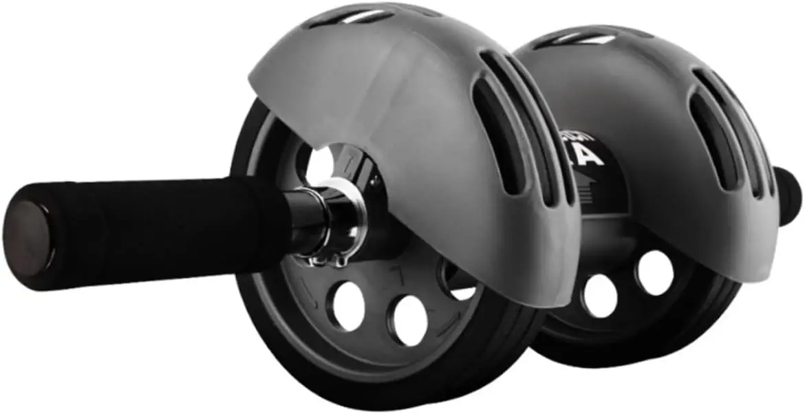 Wheels Ab Roller Wheel for Fitness with Auto Rebound Handles and Non-slip Grip Includes Blue Kneeling Pad for Core Strength Abdo