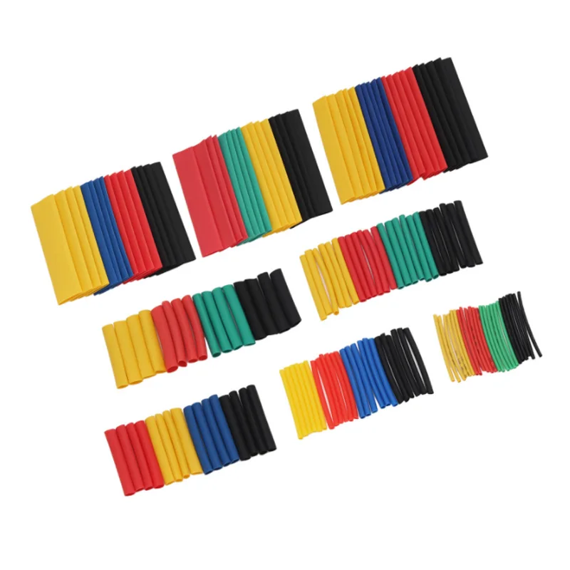 164pcs 328pcs Heat Shrink Tube Kit Shrinking Assorted Polyolefin Insulation Sleeving Heat Shrink Tubing Wire Cable 8 Sizes