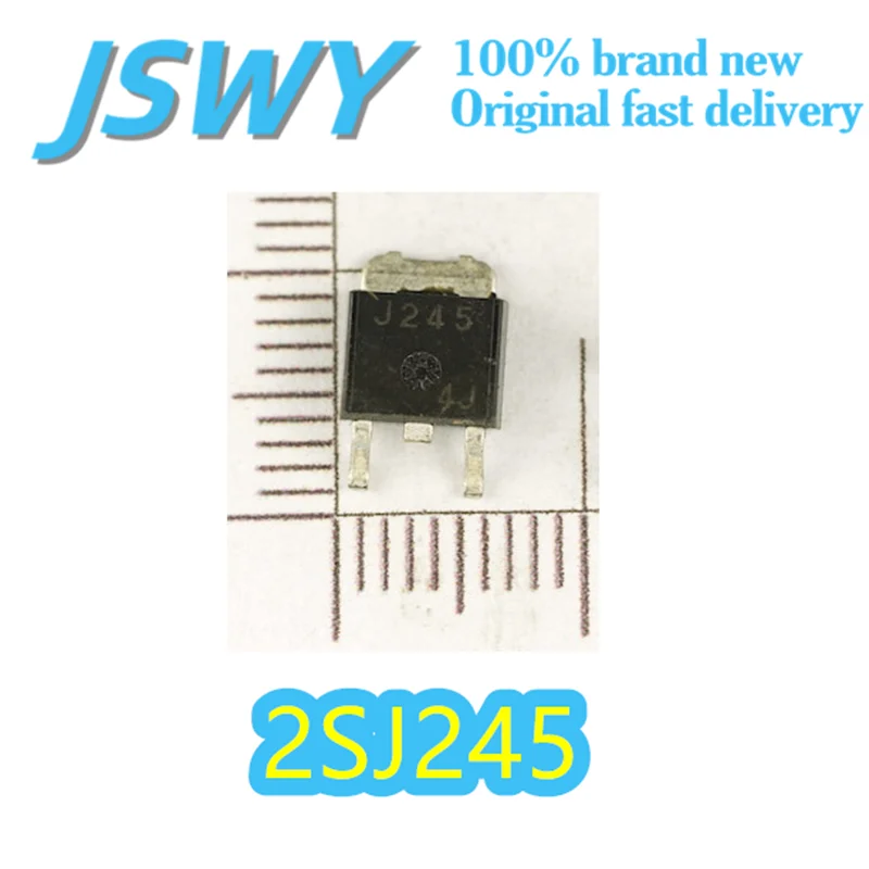 

(10/50 pieces) 2SJ245 Original P-channel MOSFET Silk-print J245 TO-252 -60V/-30A Low-conductance Resistance Electronics Spot