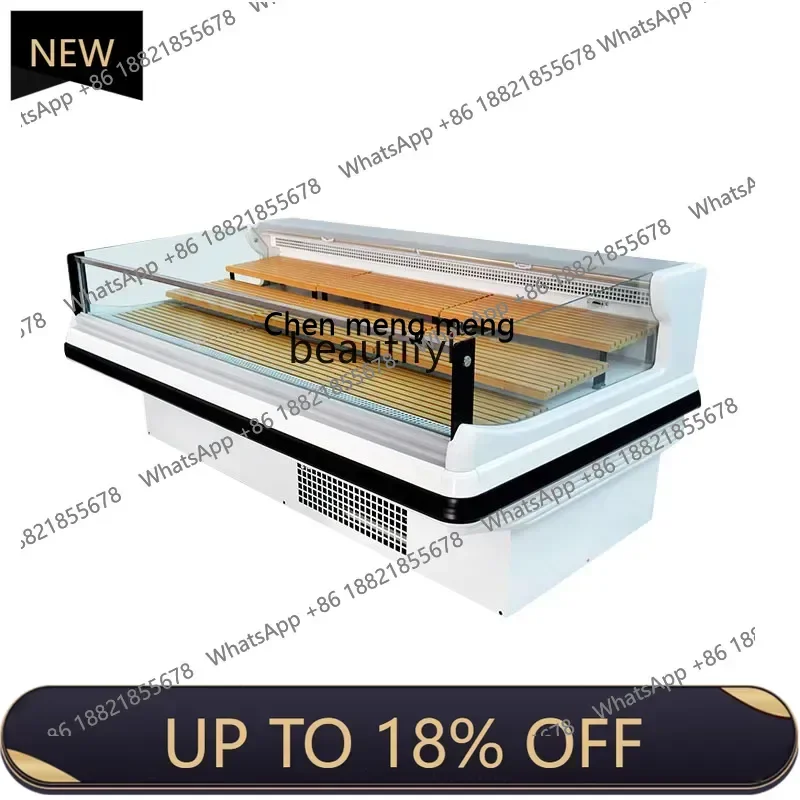 

Z189 A56 Display cabinet Horizontal refrigerated refrigerator Open vegetable freezer Supermarket air curtain fresh-keeping cabin