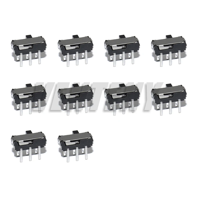 10pcs MSK-22D18 MINI Slide Switch 2P2T DPDT DIP 6Pin Side Slide Mini Toggle Switches Micro Slide Switches Black