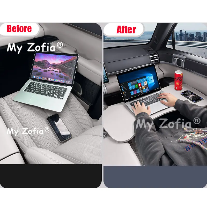 For BYD Ti7 Leopard Titanium 7 2025 2026 Car-mounted dining tray table with folding computer stand for camping Accessories