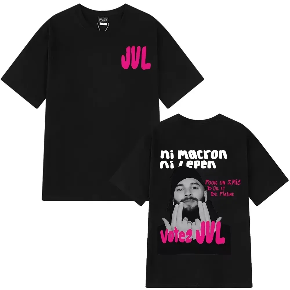 French Rapper JUL Fashion Graphics T-shirts Men Women Hip-hop Oversized T-shirt Short-sleeved Casual Aesthetic Trendy T-shirt