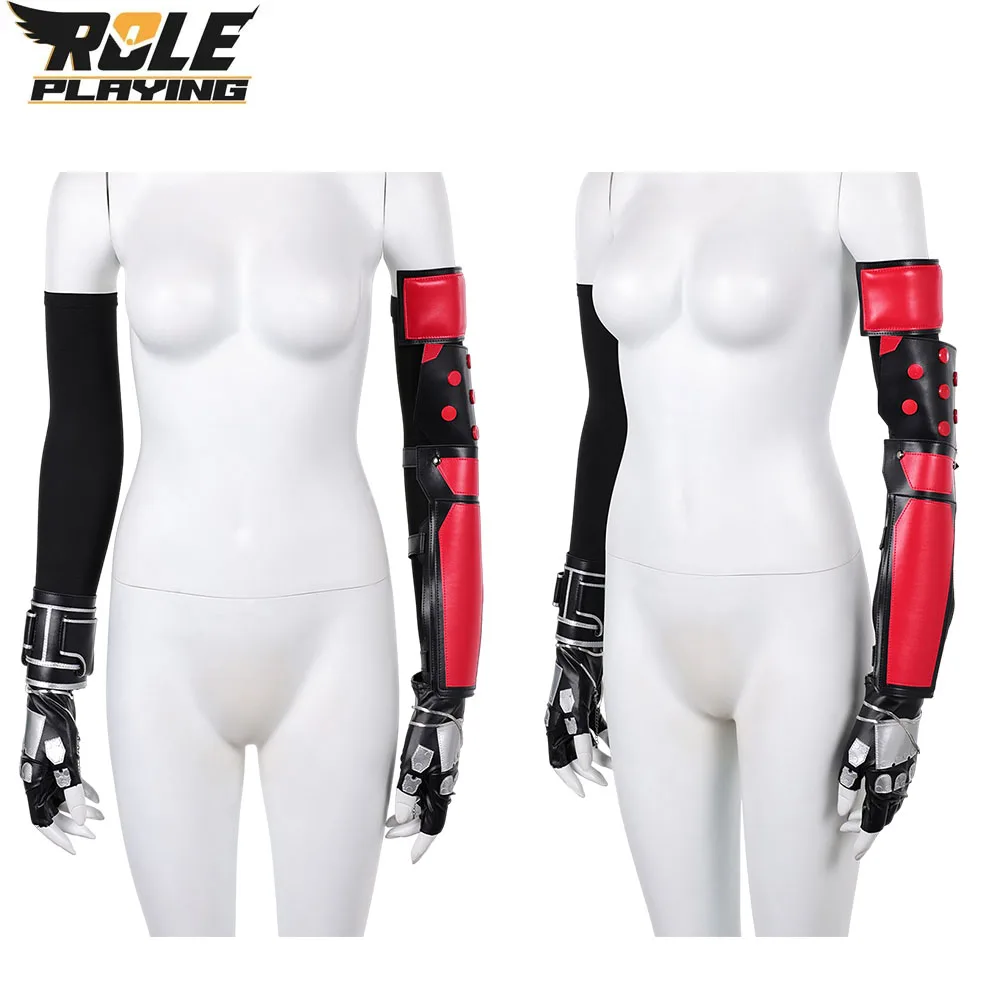 Guantes de Cosplay de Tifa Lockhart, Protector de Manos, Accesorios de Disfraz del Juego Last Fantasy, Mangas, Muñequeras, Accesorios para Disfraz de Mujer, Halloween