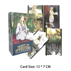 Hot selling 12 * 7CM Tarot oppositions of Tarot Leisure entertainment games Card, family gatherings Tarot Card Brochure Guide