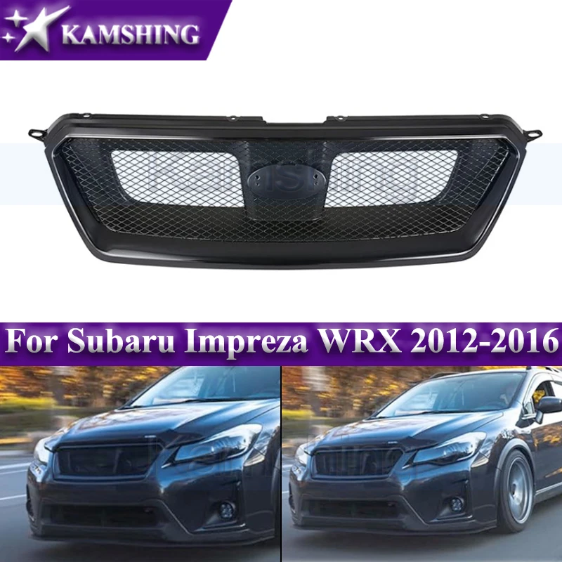 

Передний бампер Kamshing, решетка радиатора, маска для Subaru Impreza WRX 2012-2016 гоночные грили