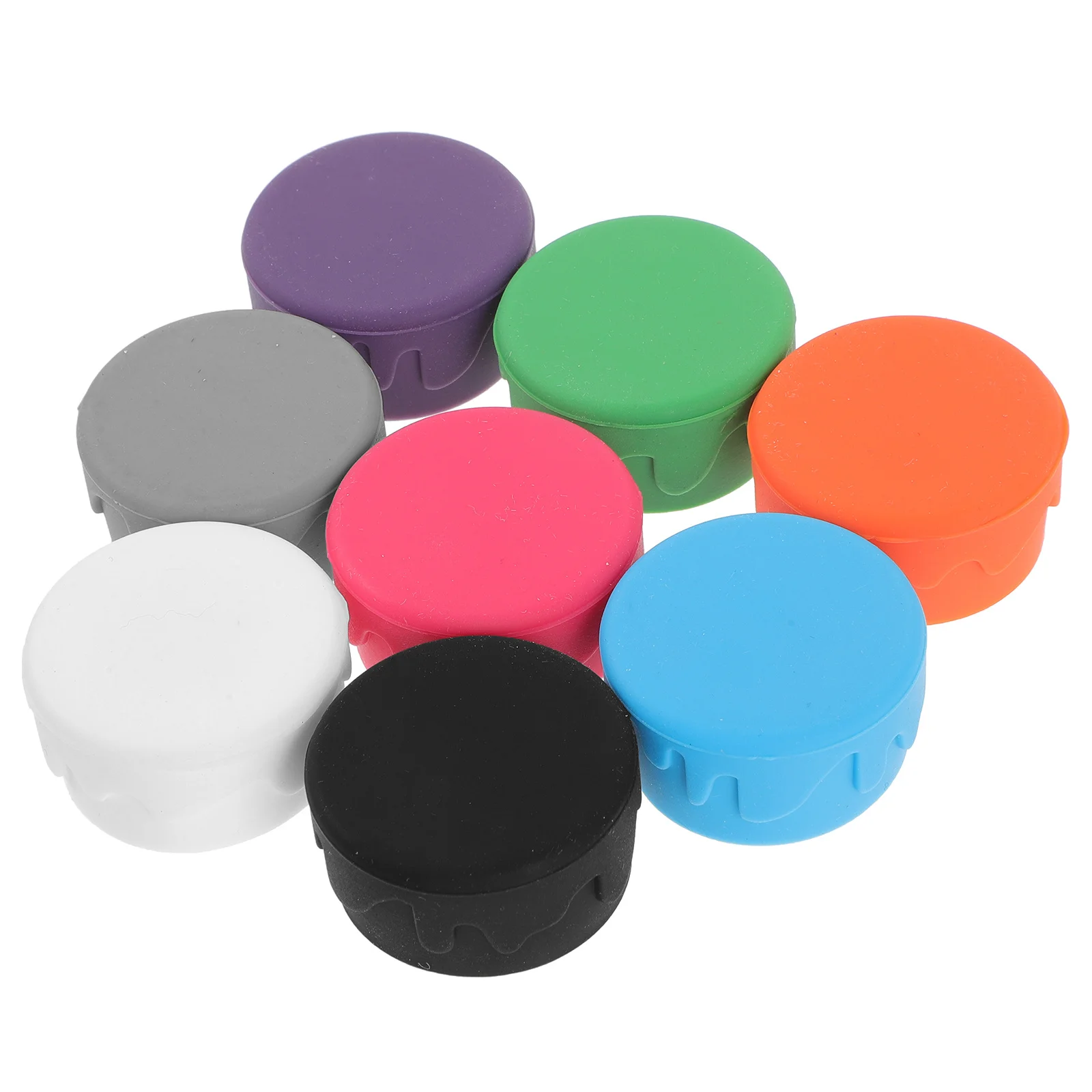 

8pcs Silicone Wine Stoppers Red Assorted Sealing Caps For Wine Whiskey Beer Bottle Fresh Keeping Fun Shape Decor Kitchen