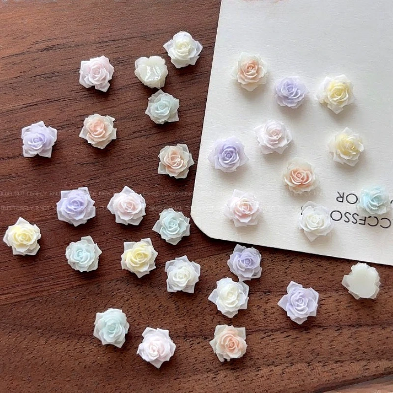 

Hipster Camellia Flower Exquisite Nail Art Decorations Vintage Rose Resin Carved Accessories Manicure Makeup Wholesale Supplies