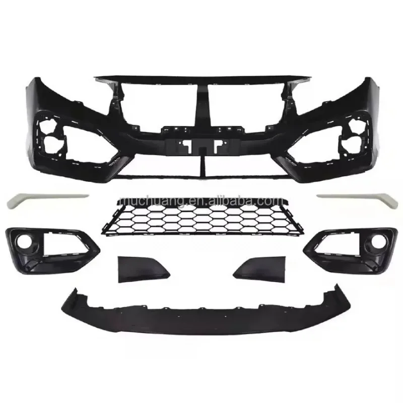 

High Quality Plastic Bodykit 16-21 Hon/da Ci/vic 10th Generation Front Car Bumpers Grille Body Upgr