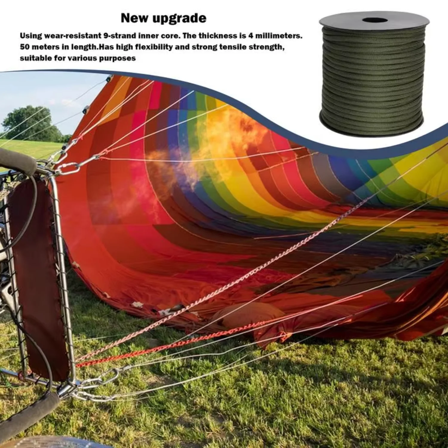 

Heavy Duty Paracord Paracord Rope Tent Rope Utility Cord Thick Paracord Parachute Cord Clothesline Urgent Survival Bracelet