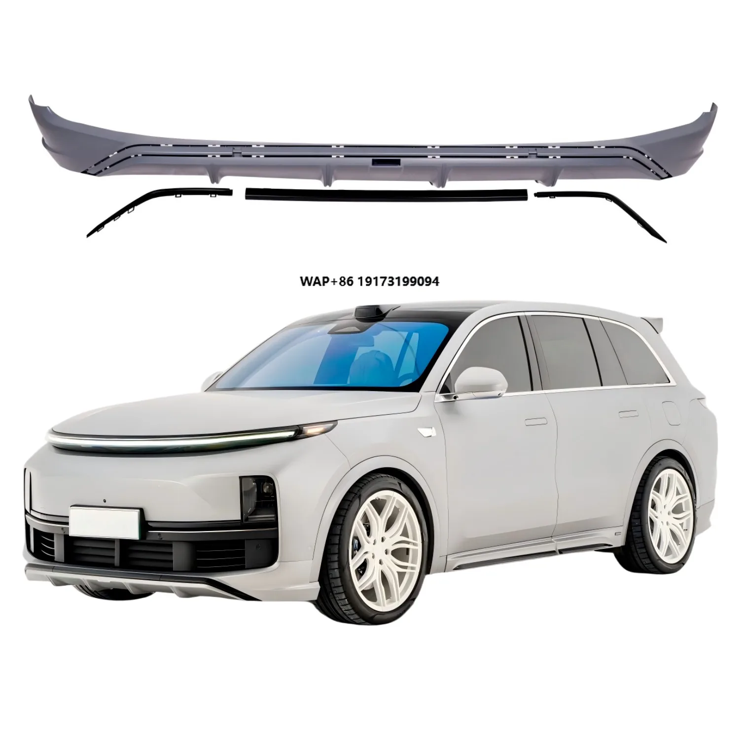 

For Li Auto L8 High-quality Front Lip Glossy Black Front Bumper Factory Wholesale Bodykit Car Accessories Auto Parts Upgrade