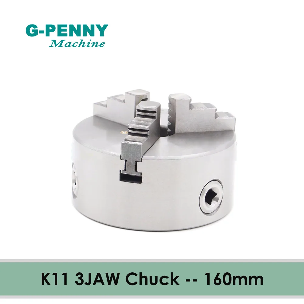 

3 jaw 160mm Chuck 4th/A axis self-centering manual chuck K11 fourth jaw for CNC Engraving Milling machine Lathe Machine