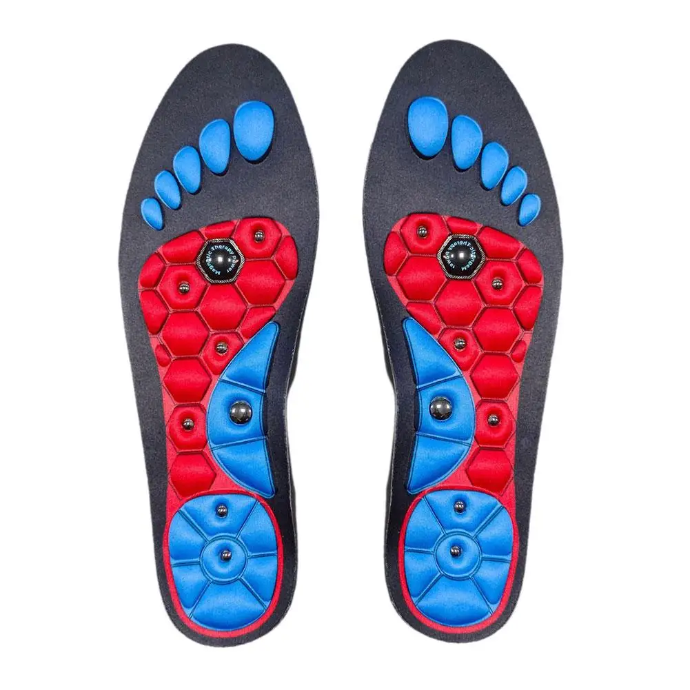 Magnetic Massage Insoles For Foot Acupressure Therapy Reflexology Pain Relief Health Massager Arch Support Shoes Soles Inserts