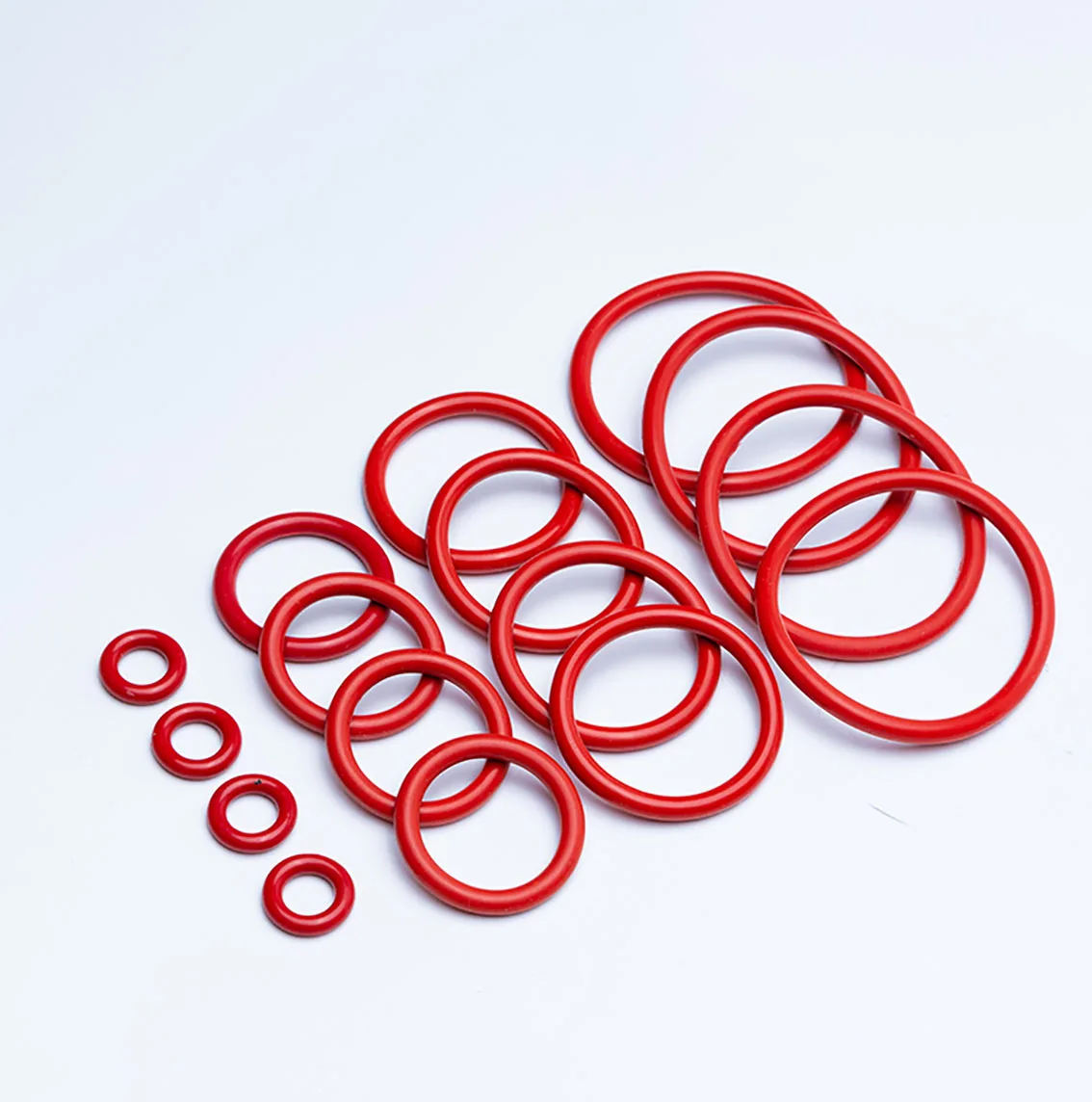 

100Pcs OD 6-30mm Red/White Silicon Rubber O-Ring CS 2.2mm O-Rings Sealing Gasket Oil Resistant Acid & Alkali Resistant