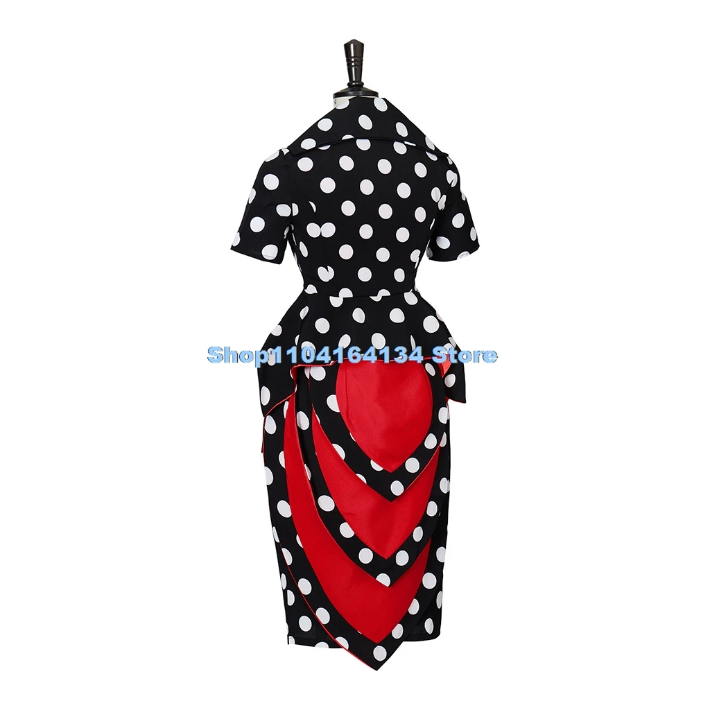 Coraline Cosplay Kleid Geist Mutter Cosplay Kostüm Tupfen Kleid die andere Mutter Cosplay Halloween gruselige Mutter Cosplay