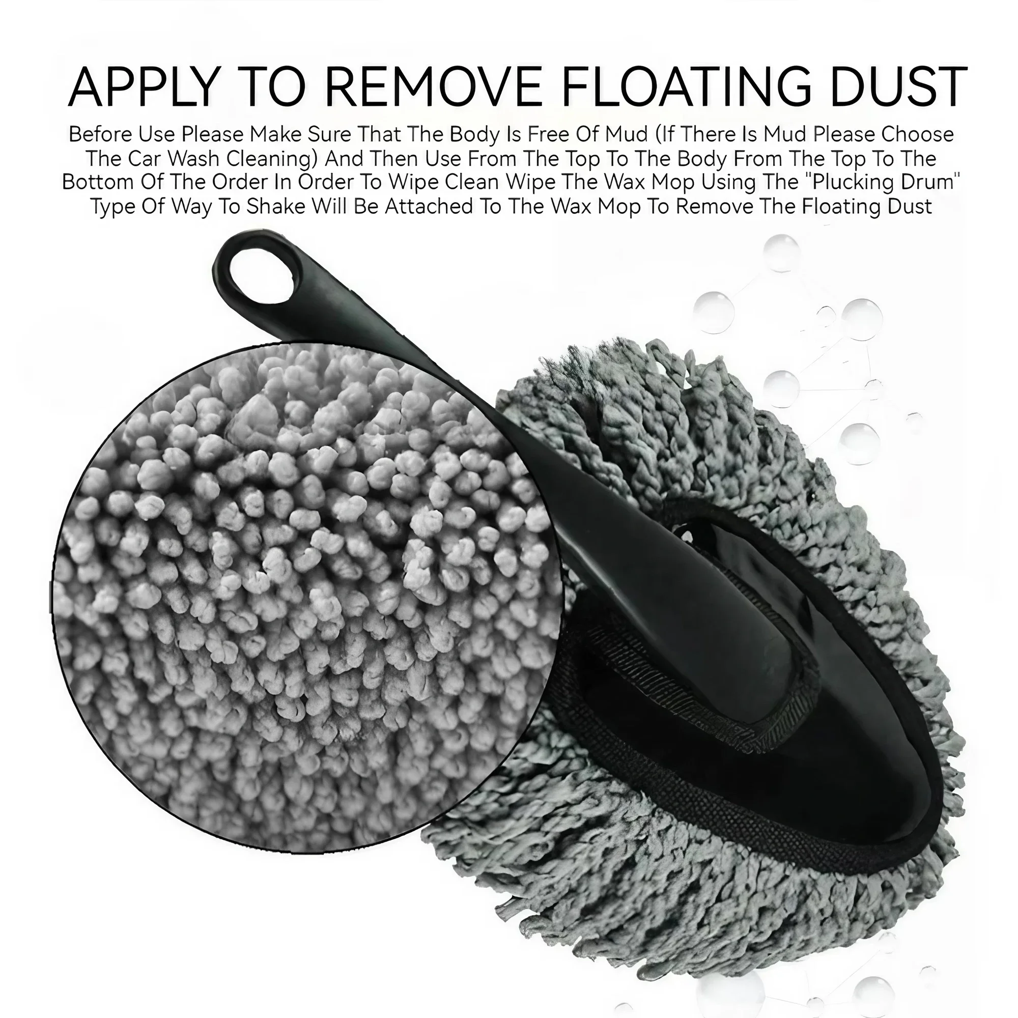 Car Cleaning Brush Auto Detailing Tool Nano Fiber Interior Exterior Dual Use Portable Mini Vehicle Care Accessories Dust Cleaner