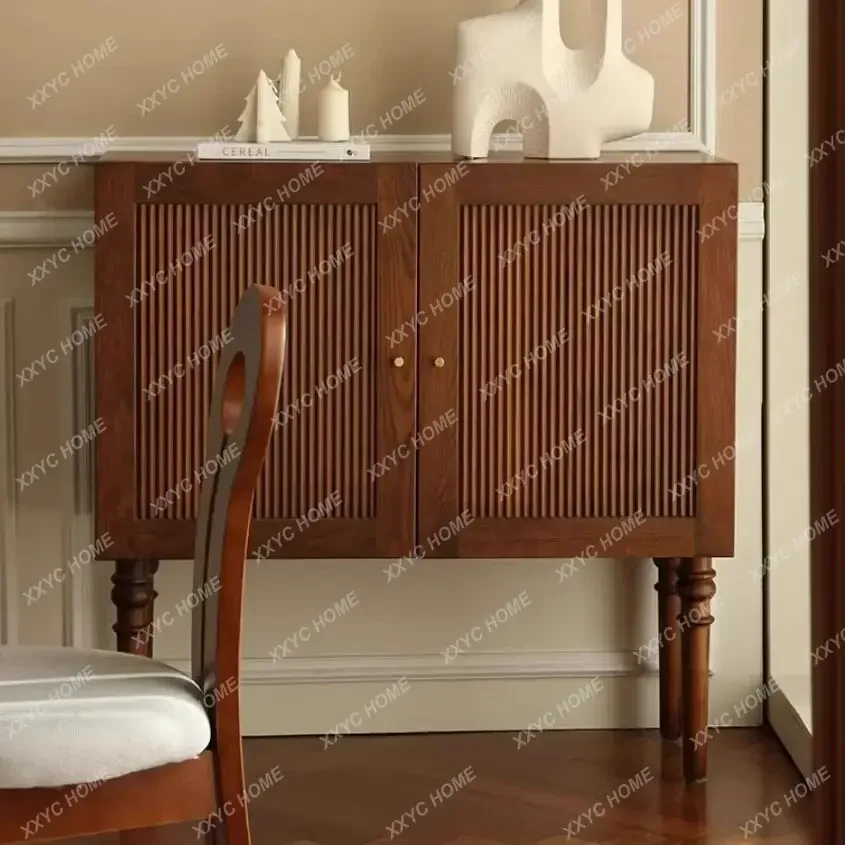 AA second-hand solid wood dining side, wooden roller blinds, sliding doors, sideboard storage