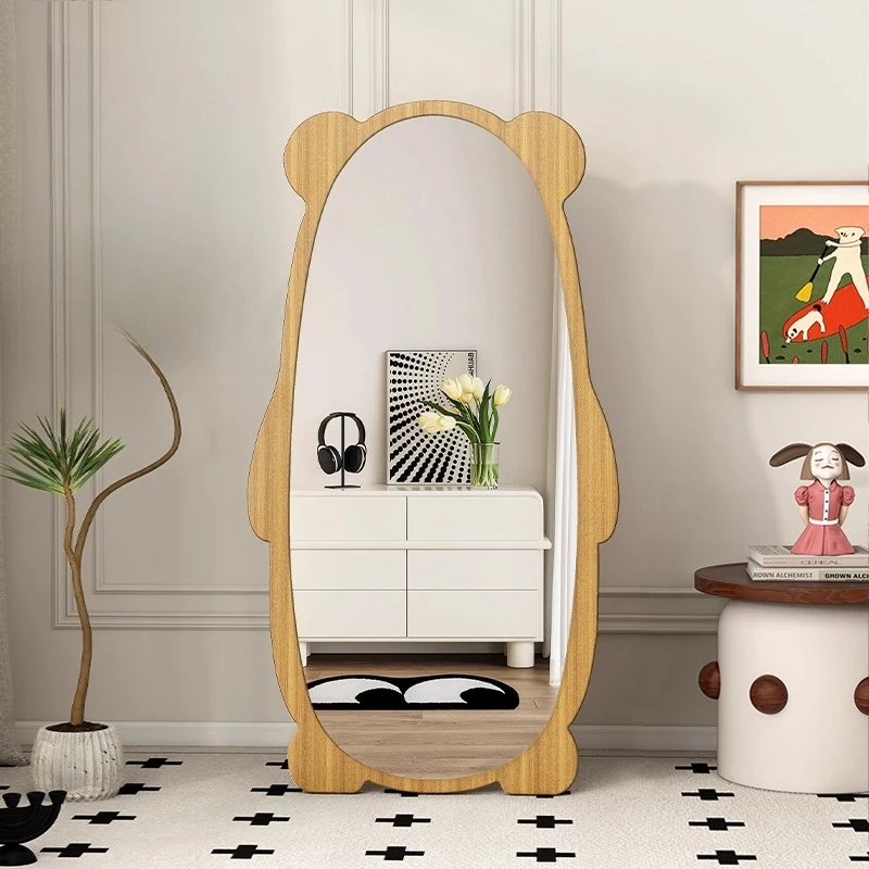 

Design Modern Mirror Women Ornament Art Creative Dorm Mirror Macrame Standing Kawaii Espelho Decorativo Home Accessories