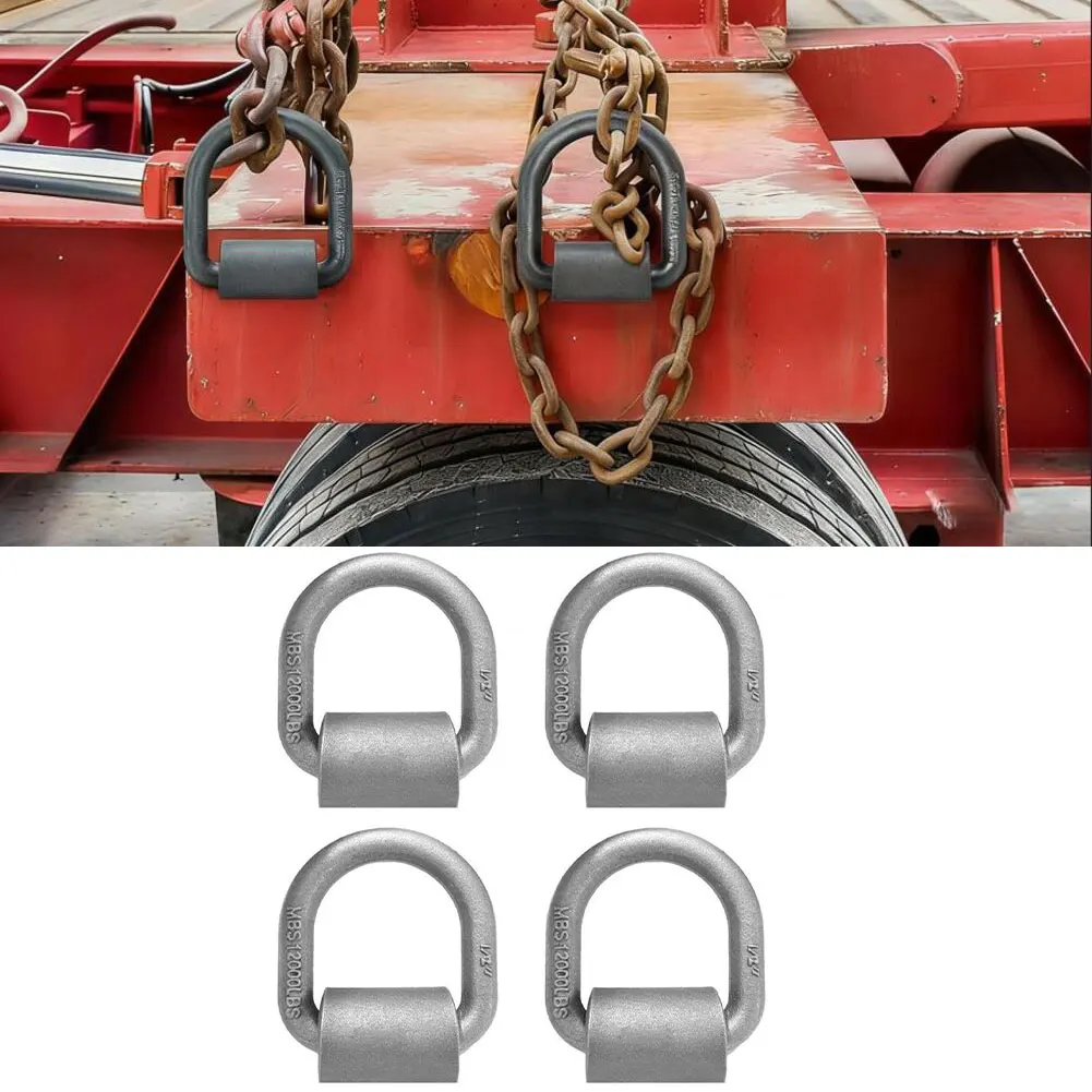 4Pcs Trailer D-Ring Towing Loop 1/2