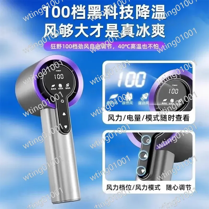 for Intelligent High Speed Handheld Mini Fan Portable Desktop Electric Cooling Device for Office Dormitory Use Compact Design
