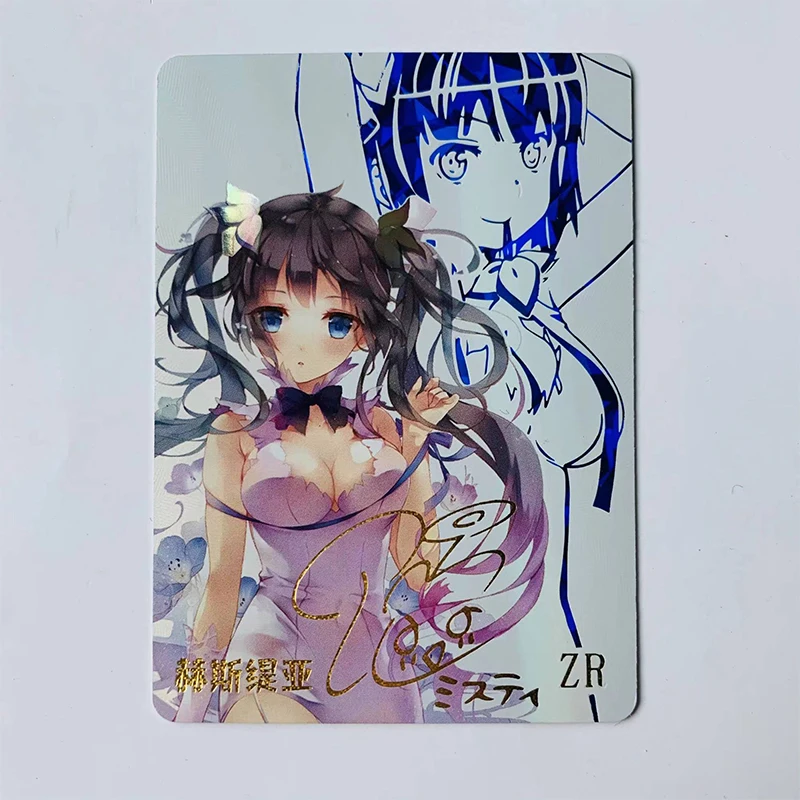 Dea storia Rem Ayanami Rei ZR abbronzante Rare Flash Card giocattoli per bambini gioco collezione carta regalo di compleanno di natale