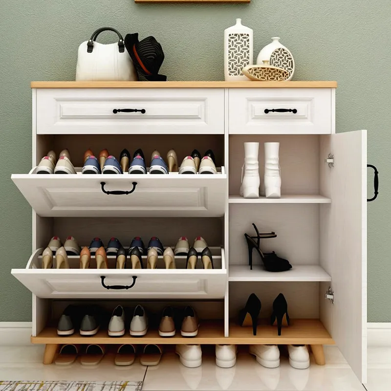 Ultradünner Schuhschrank, Kippeimer, Foyer, 17 cm, einfacher, moderner Multifunktionsspind