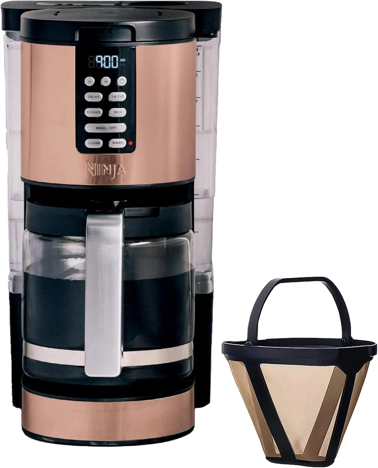 

Programmable XL 14-Cup Coffee Maker PRO with Permanent Filter, 2 Brew Styles Classic & Rich, Delay Brew, Freshness Timer & Keep