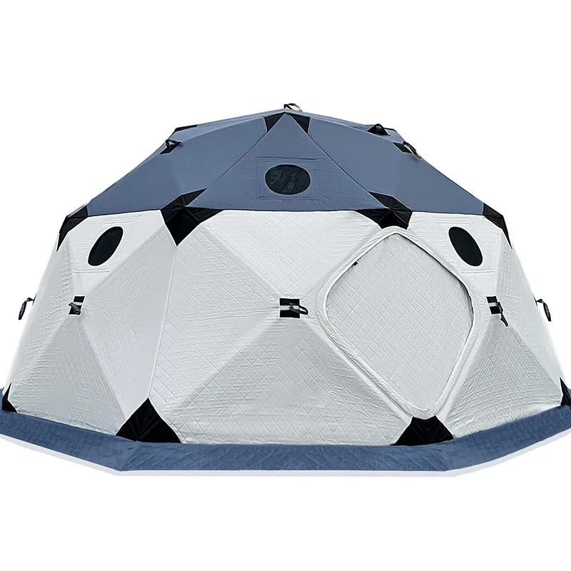 

Outdoor Ice Fishing Tent Warm and Waterproof Wild Winter Fishing Tent for 8-10 People