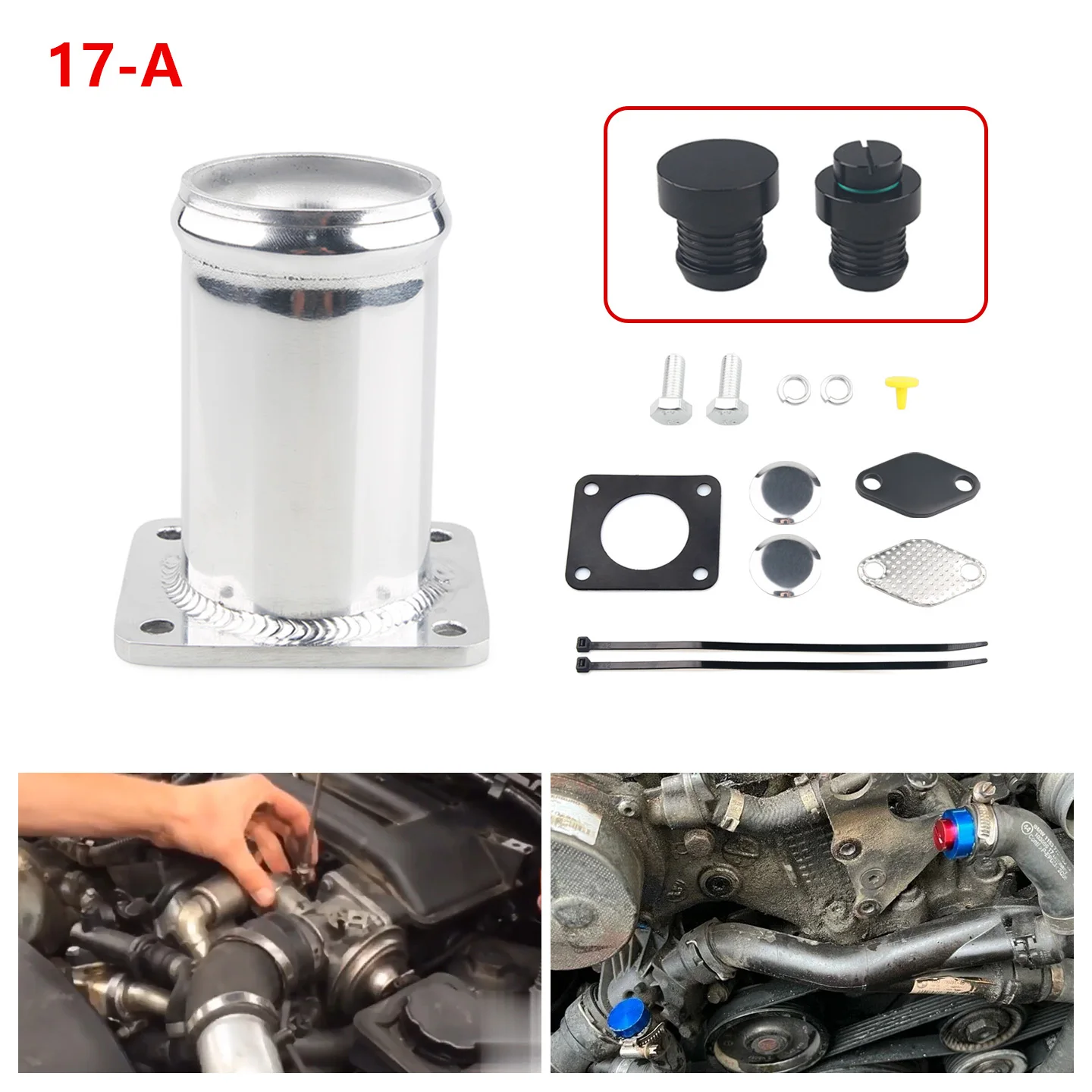 Engine Cooler Adaptor Plugs & Thermostat Replacement Fittings Service Kit Fit E46 318d 320d 330d 330xd 320cd 318td 320td