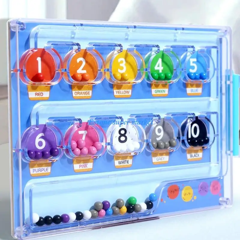 090B Bead Maze Counting Educational Toy Toddler Color Cognitive Sorting Toy