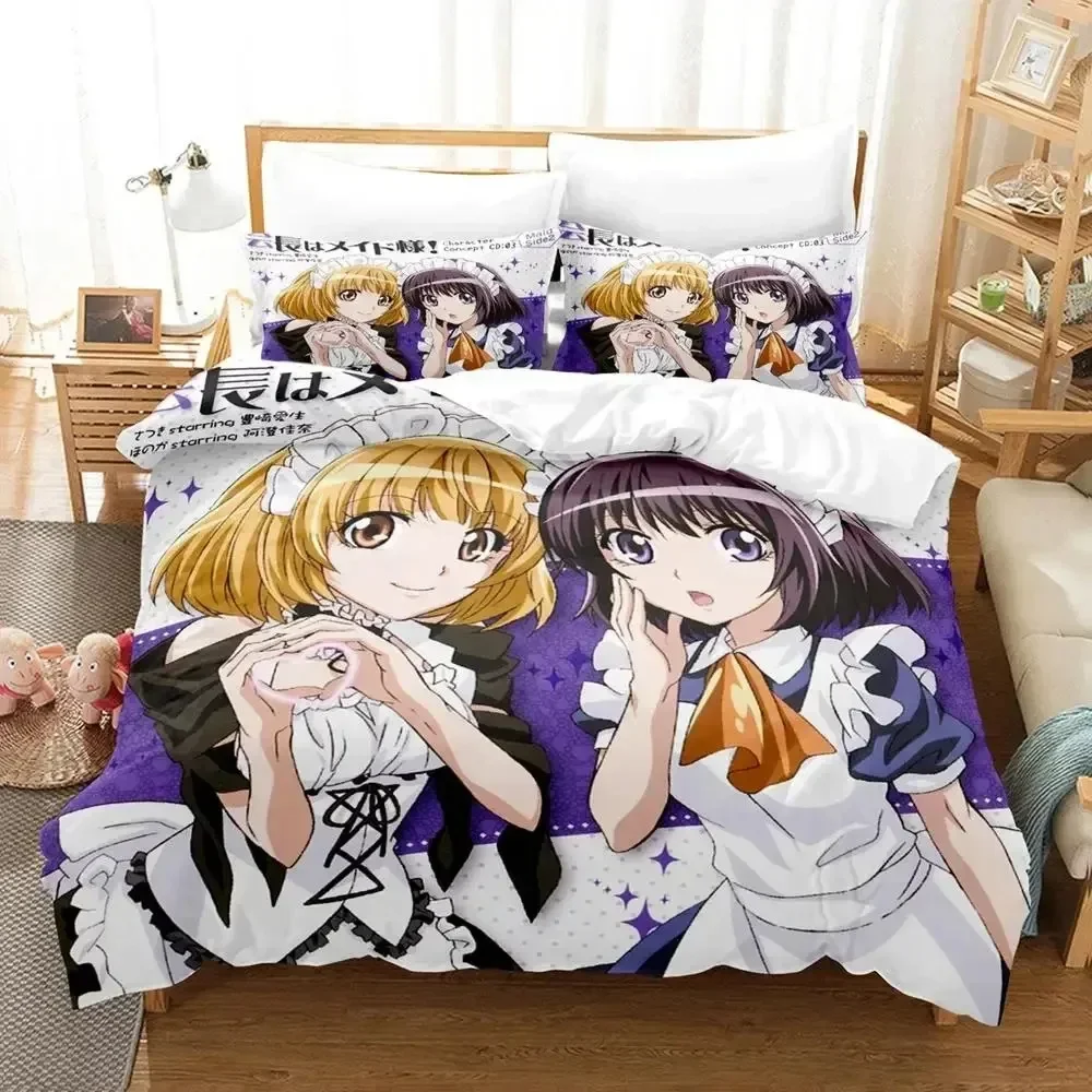 

New Anime Maid Sama Misaki Bedding Set Printed Bed Set With Pillowcase Bed Duvet Cover Soft Queen King Size Bedclothes Home