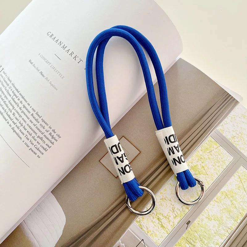 Mobile Phones Charm Nylon Lanyard for Keys Candy Colors Landyard Personality Bag Strap Trousers Decoration Accessories Lanyards