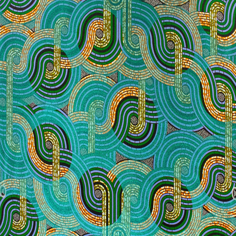 

African Glitter Grand Wax Fabric Cotton Material Soft Super Good Ankara Golden Wax Flash Gold Print Batik Good Quality