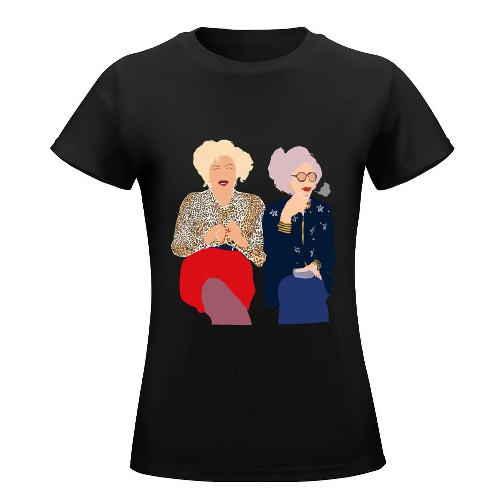 Sylvia Fine and Grandma Yetta Simple (The Nanny) T-Shirt cute clothes animal print shirt for girls t shirts for Women