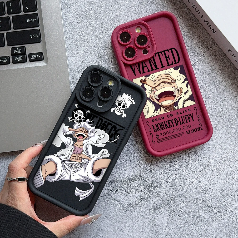 Luffys Nika Wanted Phone Case for Apple iPhone 18 17 Air 16 16e 15 14 Plus 13 12 11 Pro Max X Xs XR Soft TPU Cover