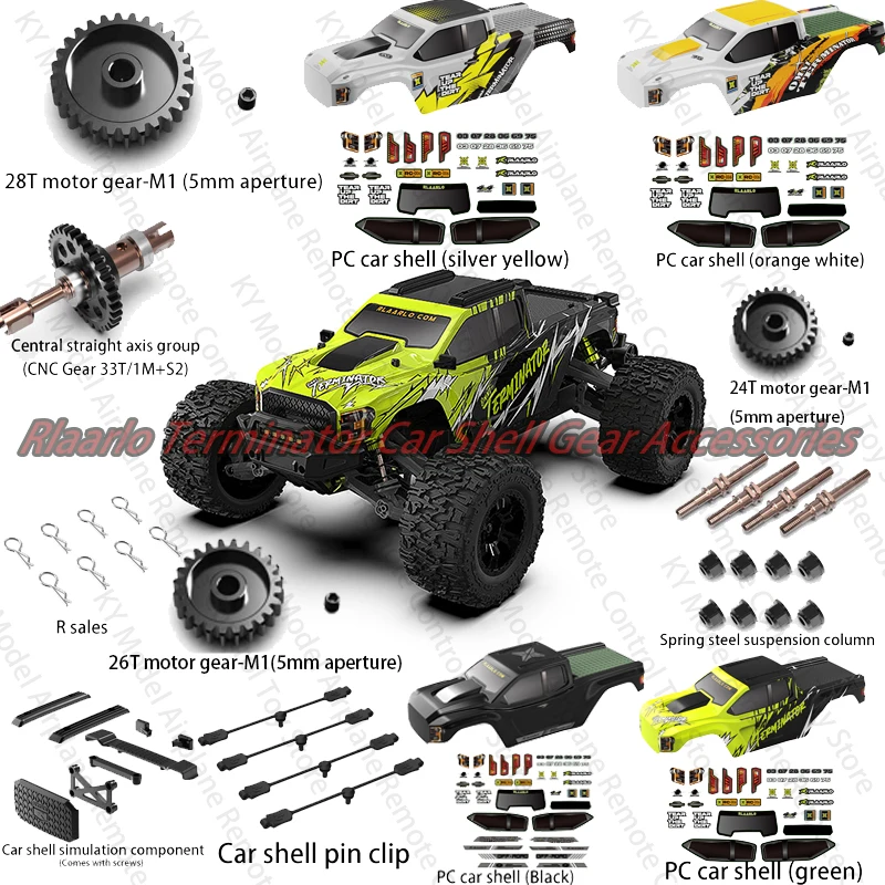 Rilalo Omnipotent Terminator Original Accessories Motor Gear Shock Absorber Central Axis Group Pc Car Shell Car Shell Clip
